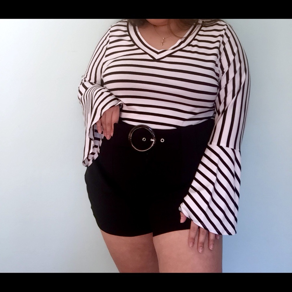 B&W Striped Blouse